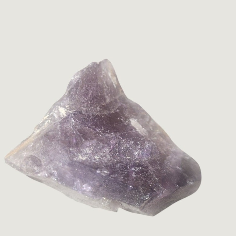 Natural Raw Purple Fluorite Crystal Specimen Rough Translucent Mineral Stone